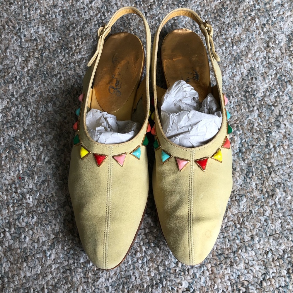 Vintage suede flats